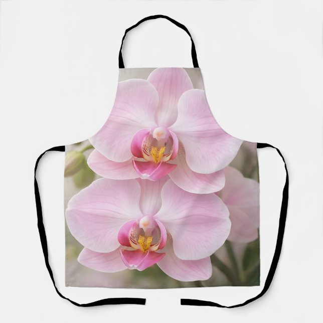 Tablier Orchidée Phalaenopsis Rose Clair (Recto)