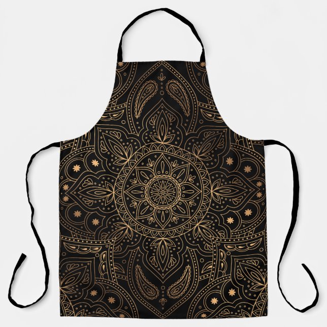 Tablier Oriental Mandala, Luxury Vintage Motif. (Recto)