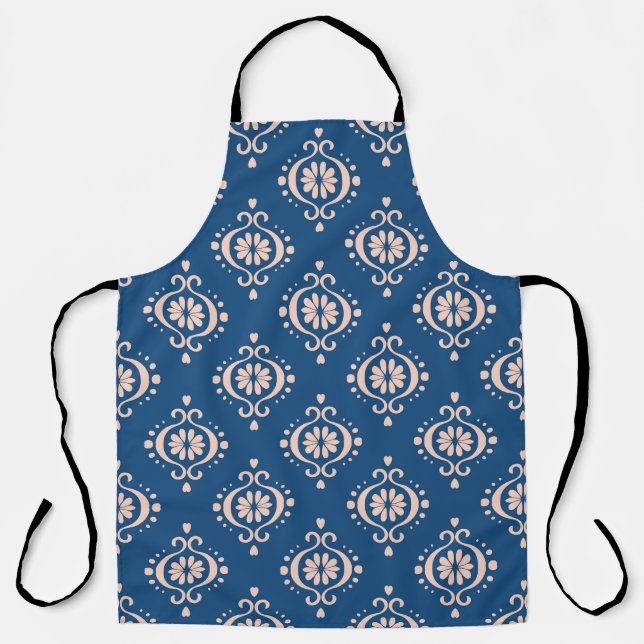 Tablier Ornement damassé Ikat Géométrique (Recto)