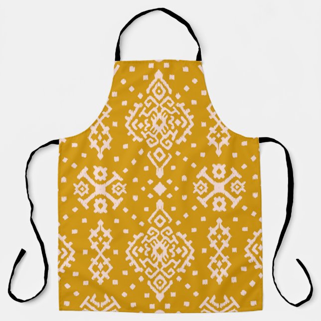 Tablier Ornement folklorique Ikat - texture ethnique. (Recto)