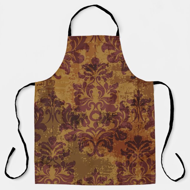 Tablier Ornement vintage, texture rococo baroque. (Recto)