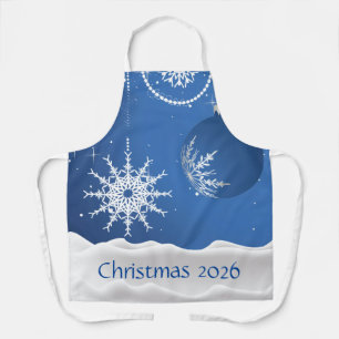Tablier Ornements de Noël Flocon de neige 2026 Ajouter un 