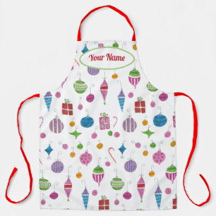 Tablier Ornements Rétro Mignons Illustrés À La Main Person