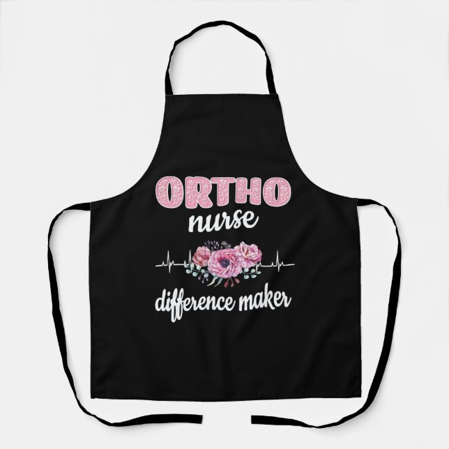 Tablier Ortho Infirmière Cadeau RN Orthopédie Infirmière O (Recto)