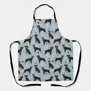 Tablier Os et pattes de Doberman Pinscher