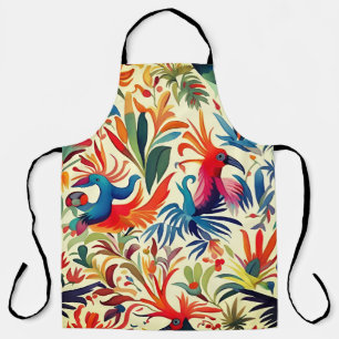 Tablier Otomi coloré Art Oiseau