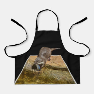 Tablier Otter Popout Art, Enfants Full Print Apron