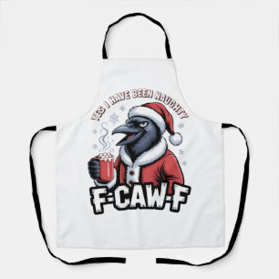 Tablier Oui, j'ai été vilain F-Caw-F drôle de Noël