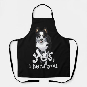 Tablier Oui Je T'Ai Trouvé Bordure Collie Art Puppy Border