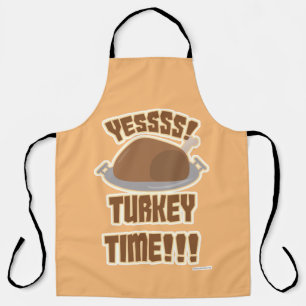 Tablier Oui Turquie Temps Fun Thanksgiving Yum Motto