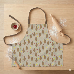 Tablier Ours mignon et motif de glace