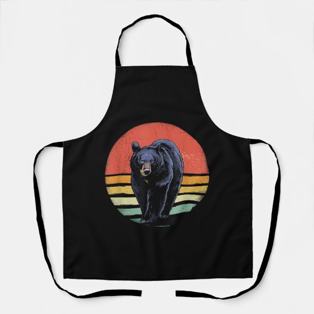 Tablier Ours noir Vintage (Recto)