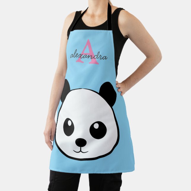 Tablier Ours Panda Mignon – Cuisine Monogramme Personnalis (Insitu)