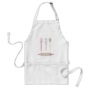Tablier Outils de cuisson rose Cuisine