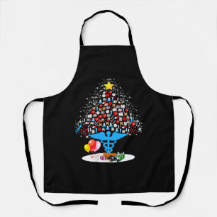 Tablier Outils Médicales Arbre de Noël Funny Nurse Noël