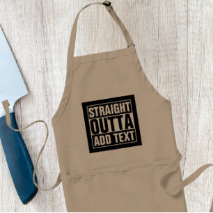 Tablier OUTTA DROIT - ajoutez votre texte ici/le créez