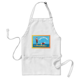 Tablier Paddleboarder de Noël Apron