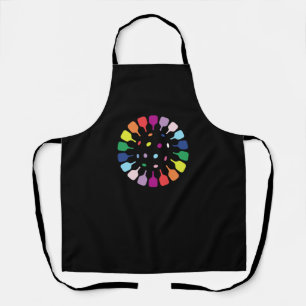 Tablier Pagaies de Pickleball colorées