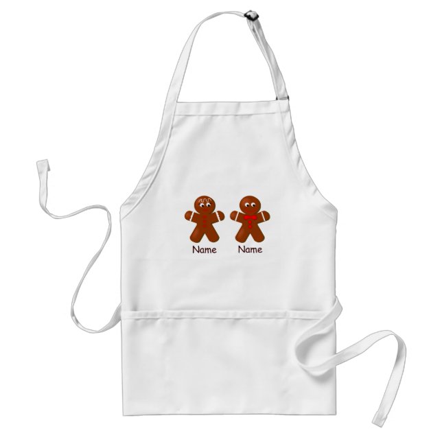 Tablier Pain d'épices de Noël Couple Apron (Devant)
