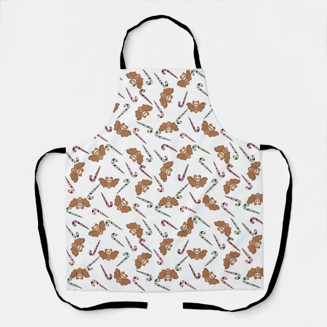Tablier Pain d'épices Squelette Bat (Recto)