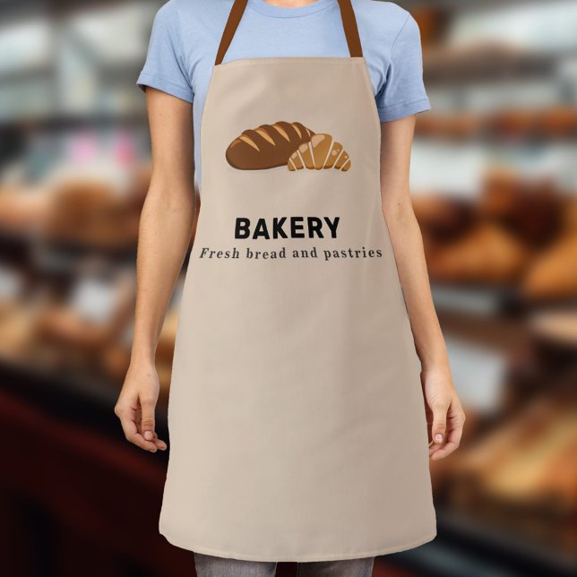 Tablier Pain et Croissant - Boulangerie (Bread & Croissant - Bakery Apron)