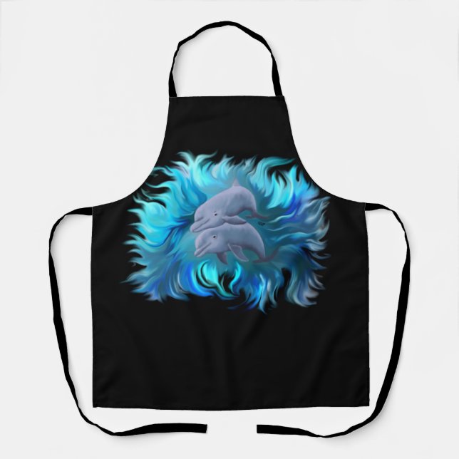 Tablier Paire de dauphins (Recto)