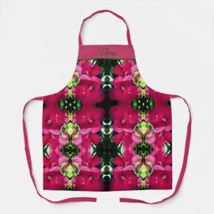 Tablier Paire de fleurs Hibiscus rouge Abstraite personnal