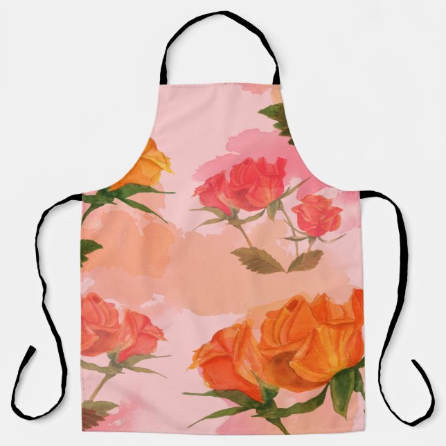 Tablier Paisley bandana imprimé, soie foulard design. (Recto)