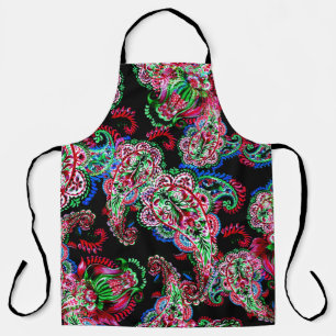 Tablier Paisley Floral Pattern, Ethnic Arrière - plan.