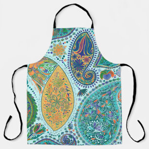 Tablier Paisley motif floral vintage motif ethnique sans c