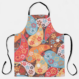 Tablier Paisley motif sans soudure, main vintage colorée d