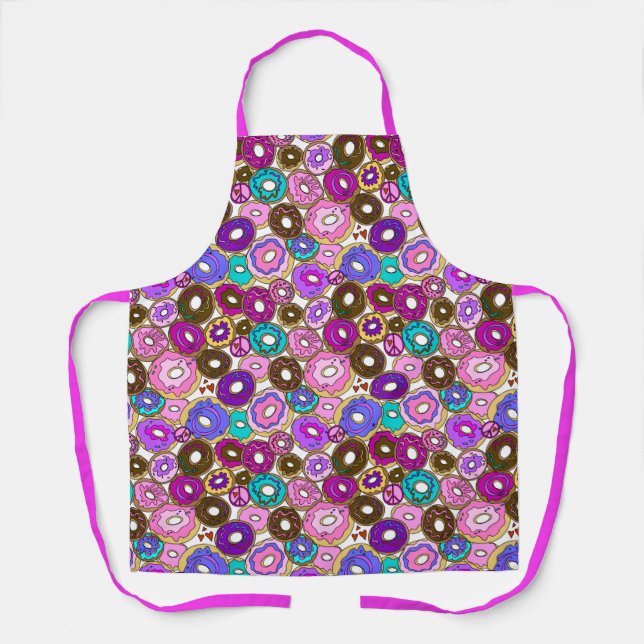 Tablier Paix Amour et Donuts (Recto)