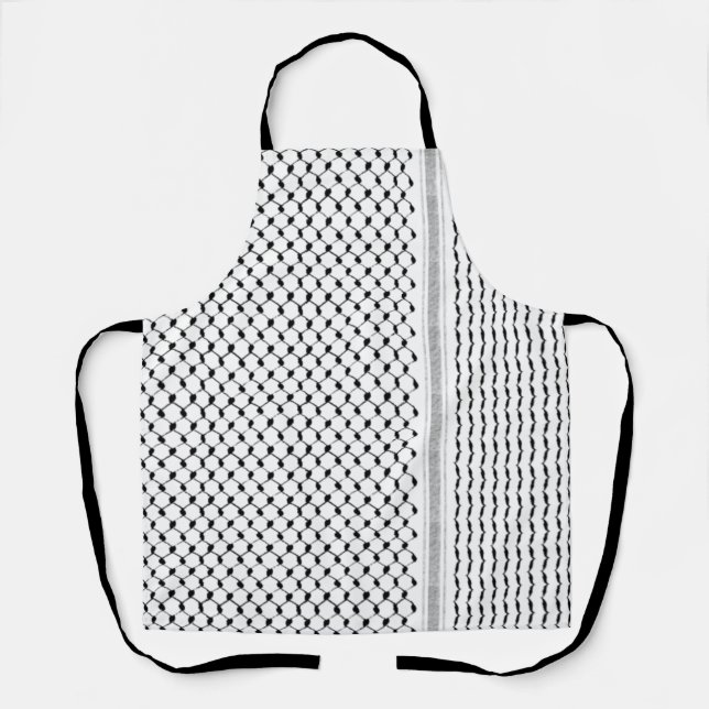 Tablier Palestinien Kufiya Personnalisé Conçu (Recto)