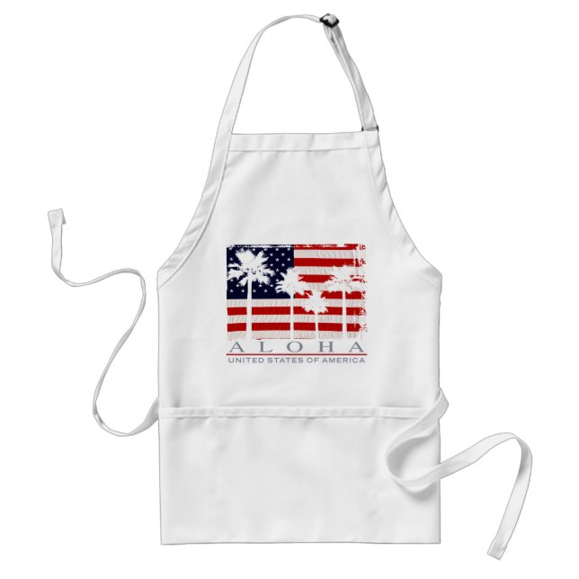 Tablier Palm Flag USA Chef's Aprons (Devant)