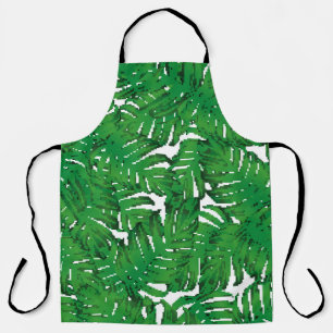 Tablier Palm Monstera Motif sans couture. Tropique verte b