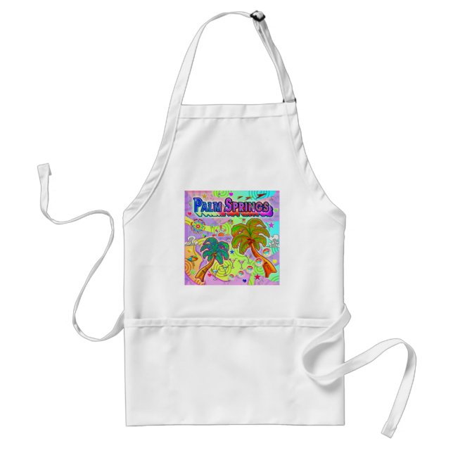 Tablier Palm Springs Vacances Cible Apron (Devant)