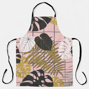 Tablier Palmier tropical feuille motif