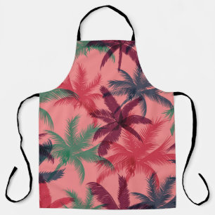 Tablier Palmiers tropicaux : Motif sans couture