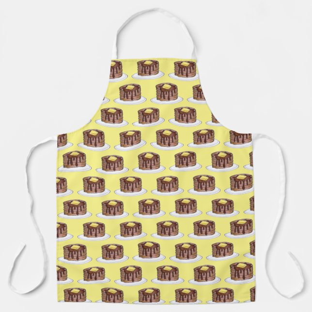 Tablier Pancakes Petit-déjeuner de sirop d'érable au beurr (Recto)