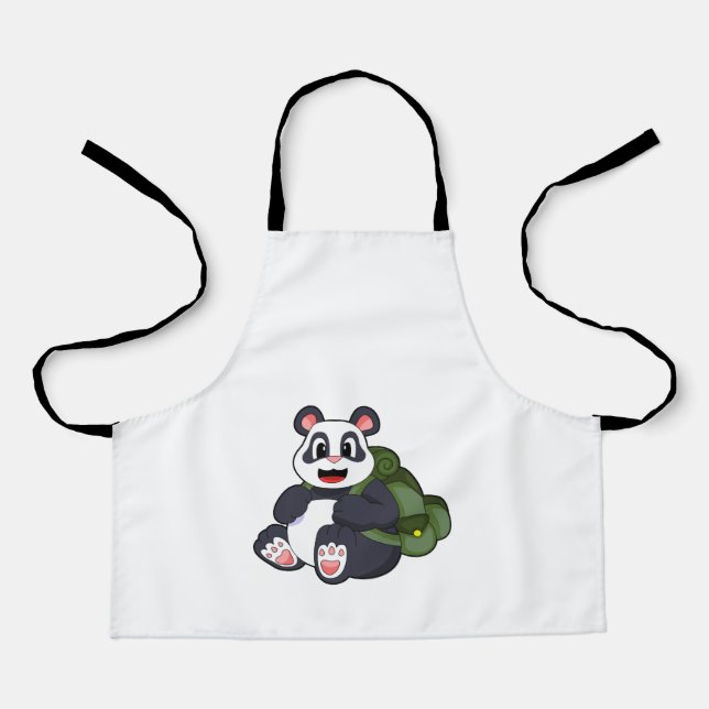 Tablier Panda as Hiker with Backpack (Recto)