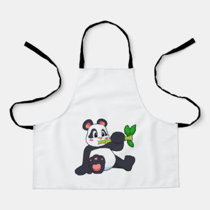 Tablier Panda avec bambou