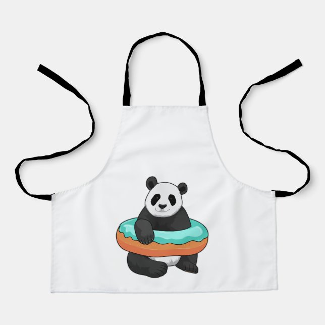 Tablier Panda avec Donut (Recto)