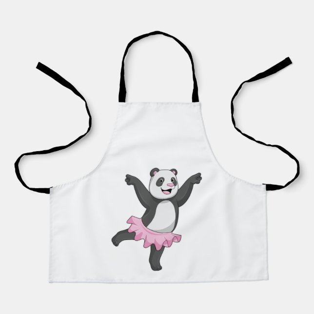Tablier Panda comme Ballerina au Ballet (Recto)