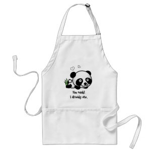Tablier Panda confiant