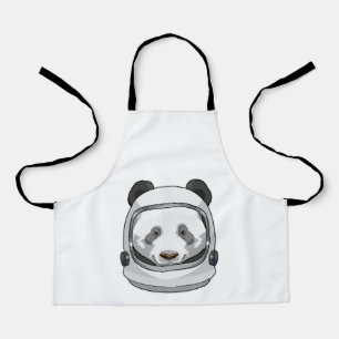 Tablier Panda en astronaute avec casque
