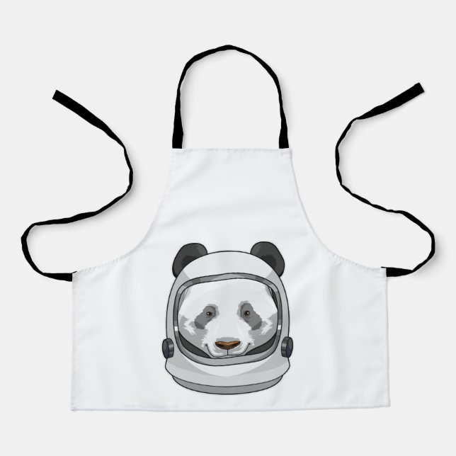Tablier Panda en astronaute avec casque (Recto)