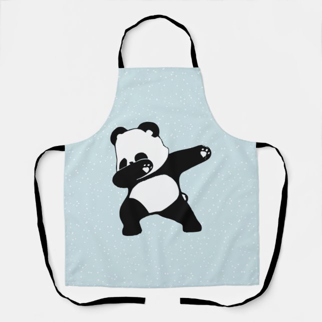Tablier Panda qui fait le dab, Panda drôle danse dab (Recto)