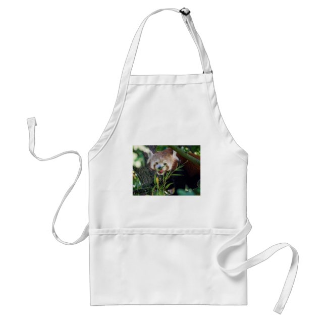 Tablier panda rouge affamé (Devant)