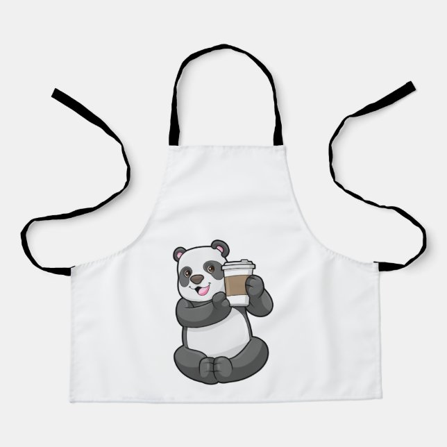 Tablier Panda with Coffee to go (Recto)