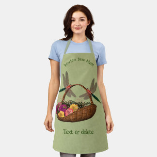 Tablier Panier à fleurs de la meilleure maman du monde